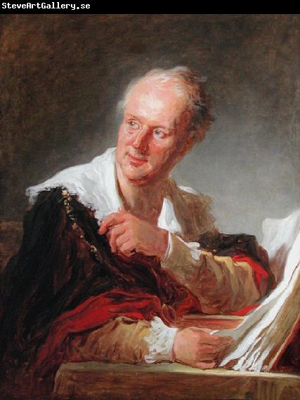Jean Honore Fragonard Portrait of Denis Diderot